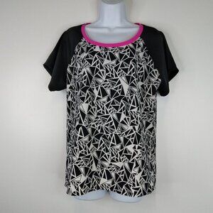 Torrid Black White and Pink Active Top Size 2X